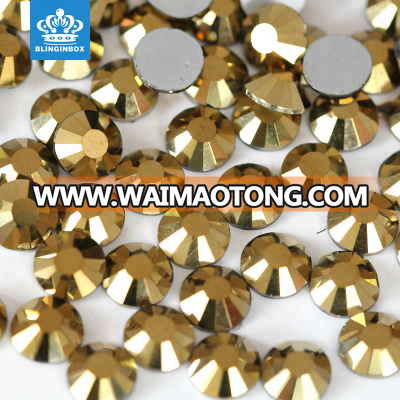 Best sale mine gold color bling nail art rhinestone for DIY